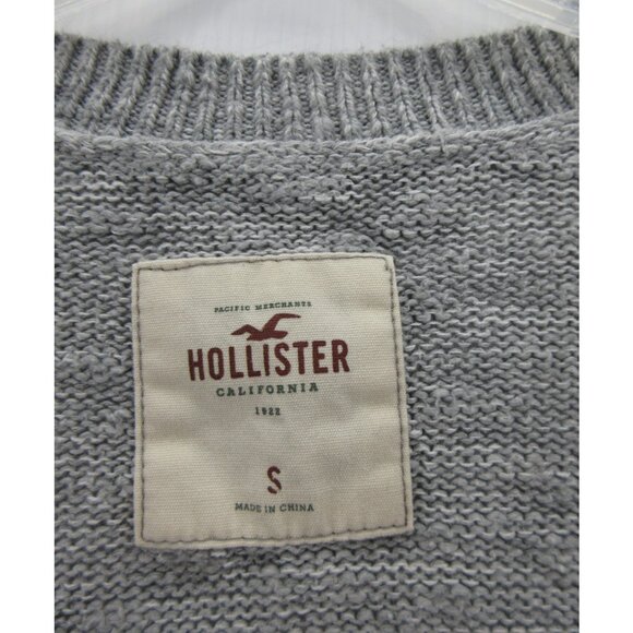 Hollister Sweater Small Cardigan Button Up Y2K Classic Preppy Hi Low - Picture 9 of 12